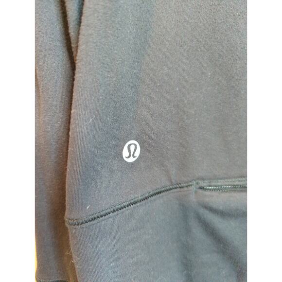 Lululemon 1/4 Zip Black Pullover in Black SIze 10 - Picture 4 of 5